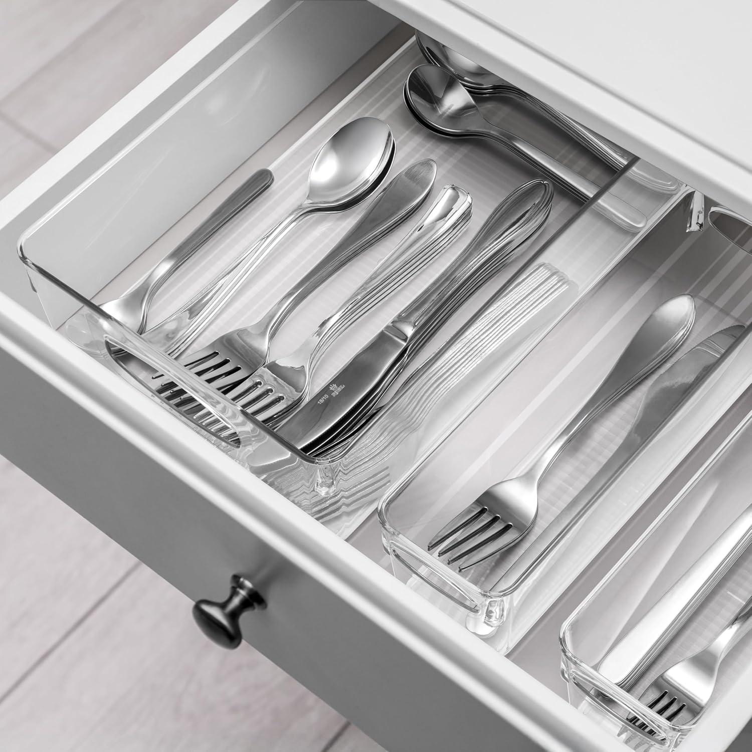 Set de 10 Contenedores Plásticos Transparentes Sorbus 24.1x7.6x7.6cm