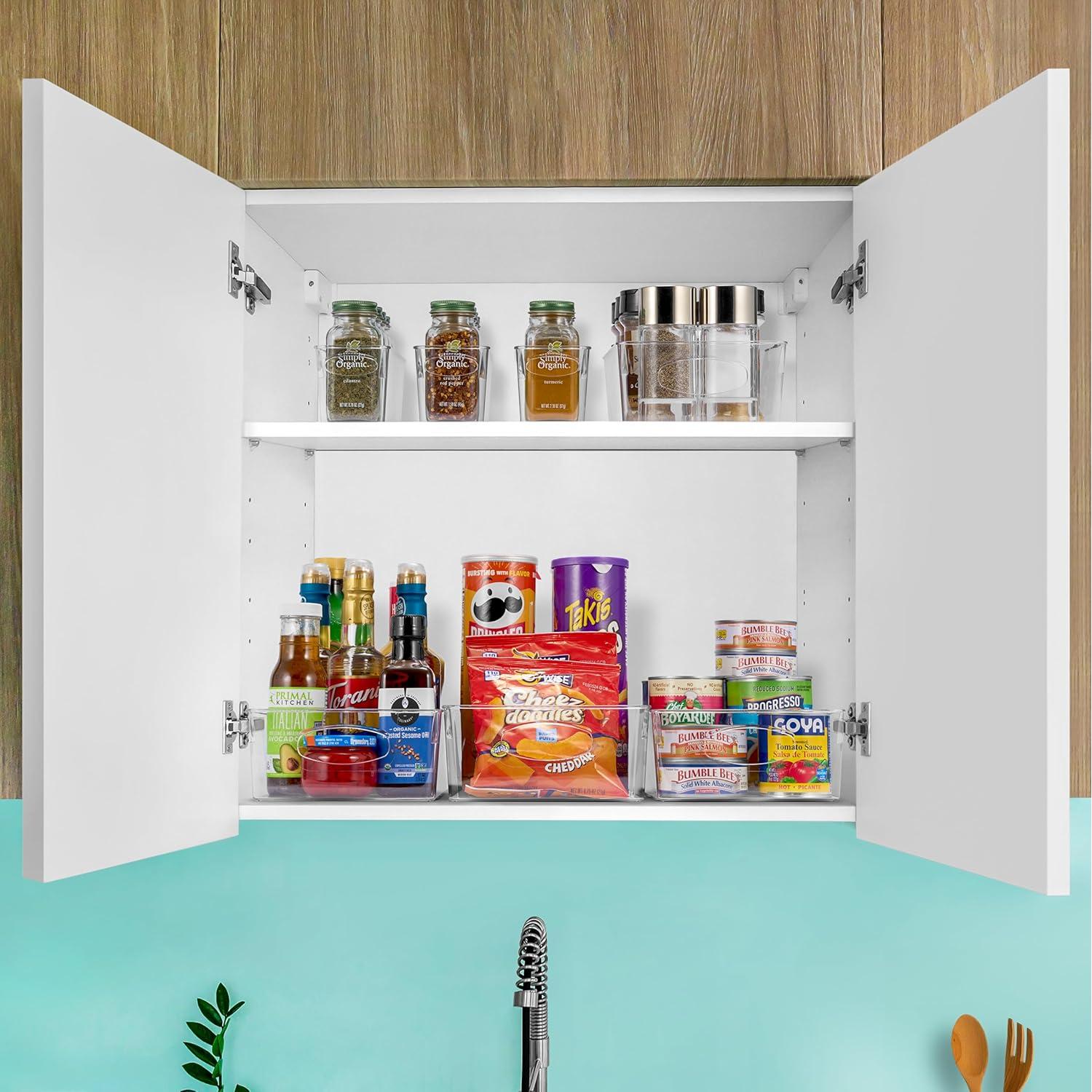 Set de 10 Contenedores Plásticos Transparentes Sorbus 24.1x7.6x7.6cm