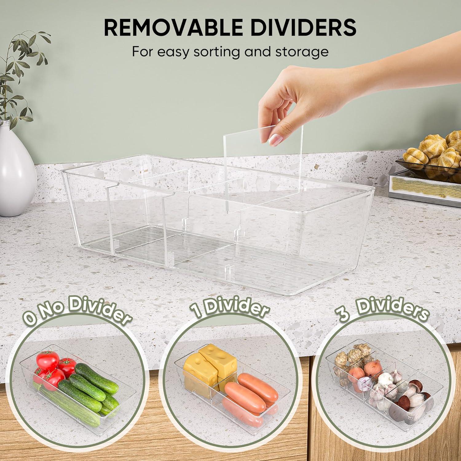 Organizadores de Despensa BALEINE 2PK Plástico Transparente 26.6x15.3x8.9 cm