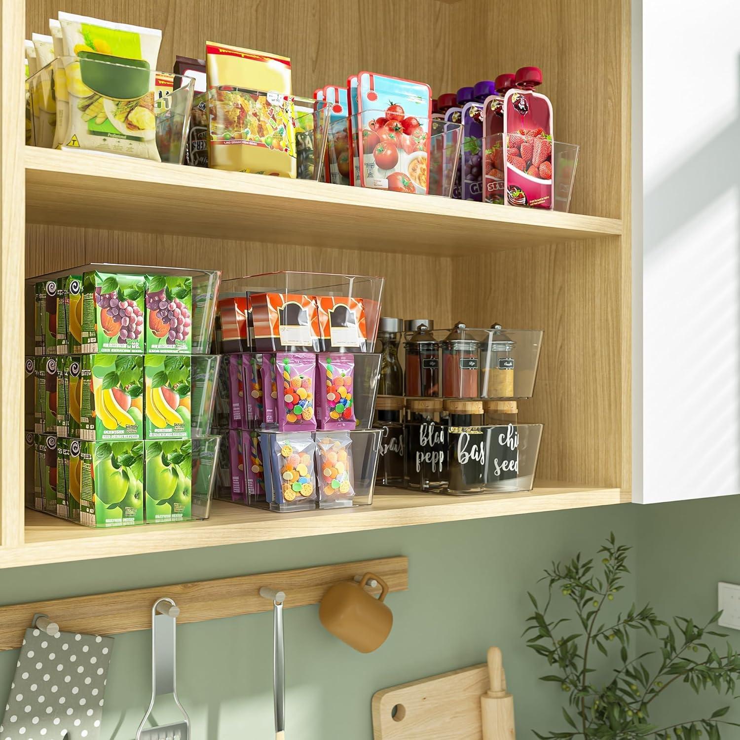 Organizadores de Despensa BALEINE 2PK Plástico Transparente 26.6x15.3x8.9 cm