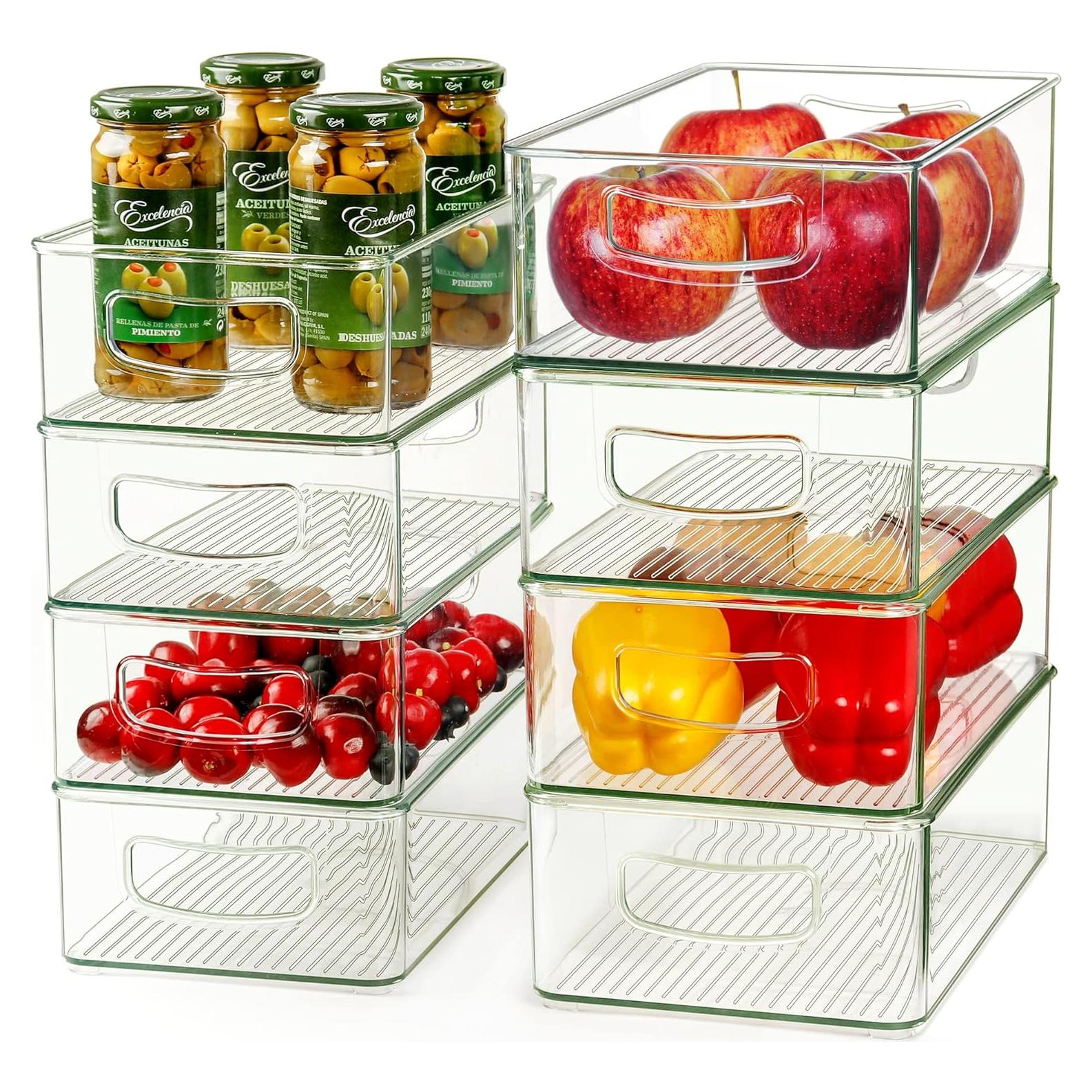 Contenedores de Almacenamiento Transparentes Hudgan 8 Piezas