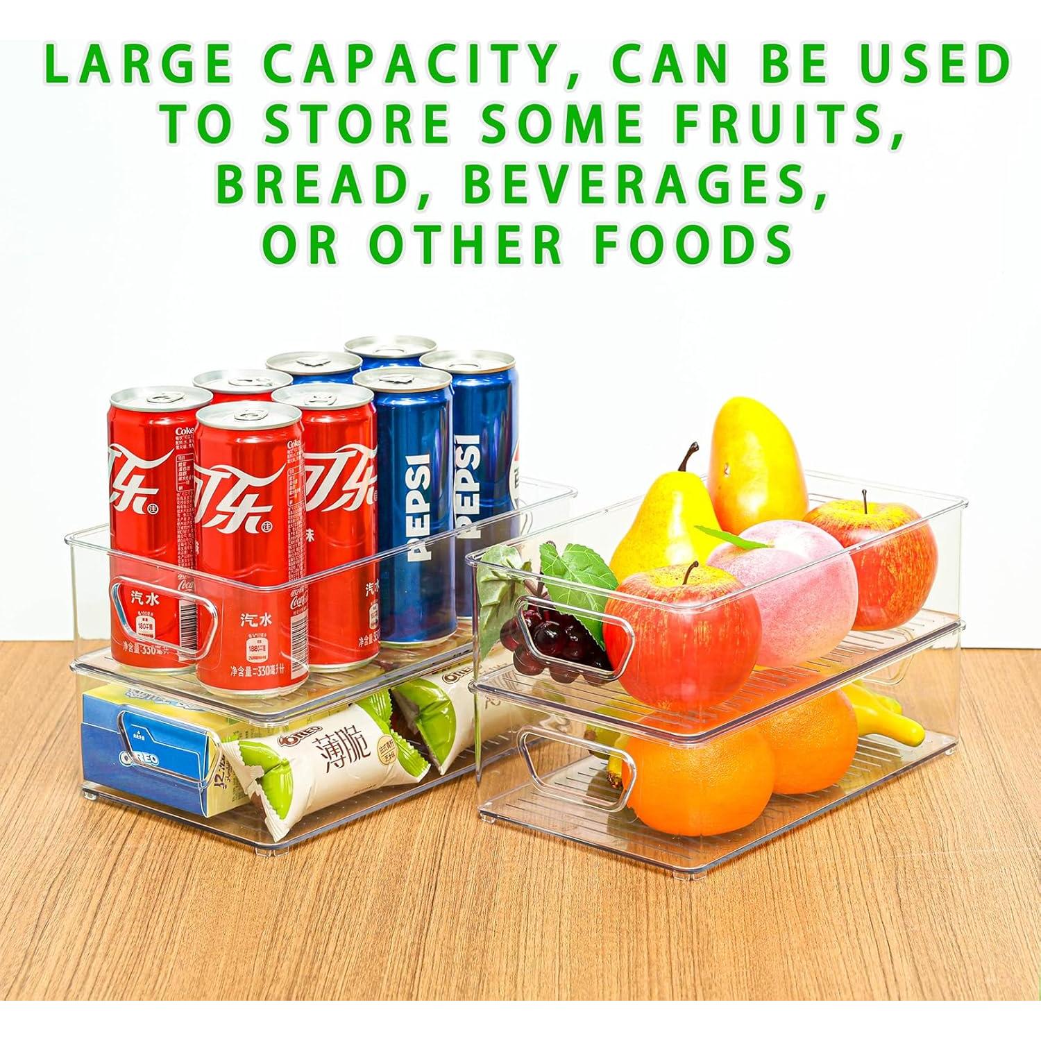 Juego de 4 Organizadores de Plástico Transparente SuoXing 25.4x14.99x7.11 cm