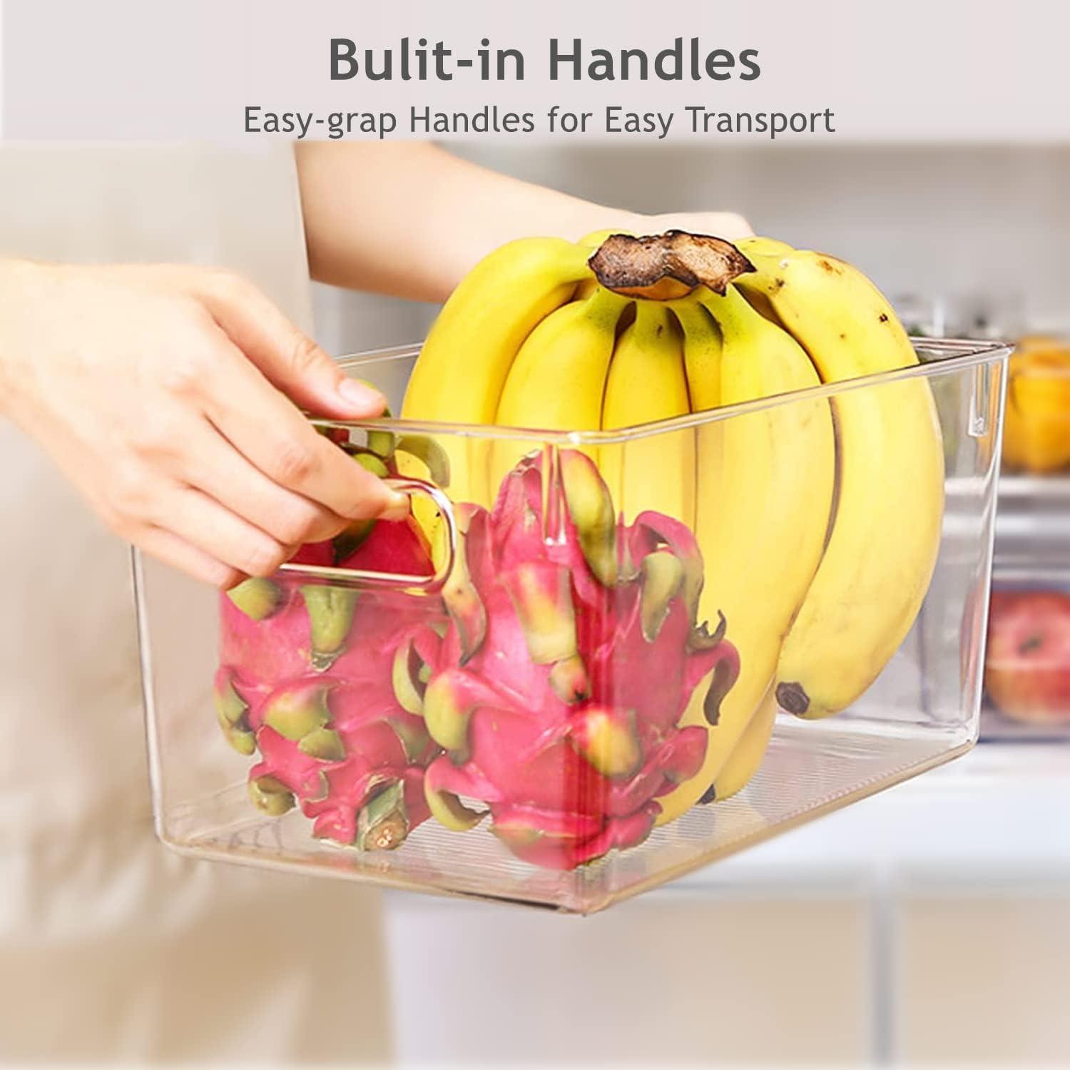 Juego de 8 Contenedores de Almacenamiento Plástico Transparente