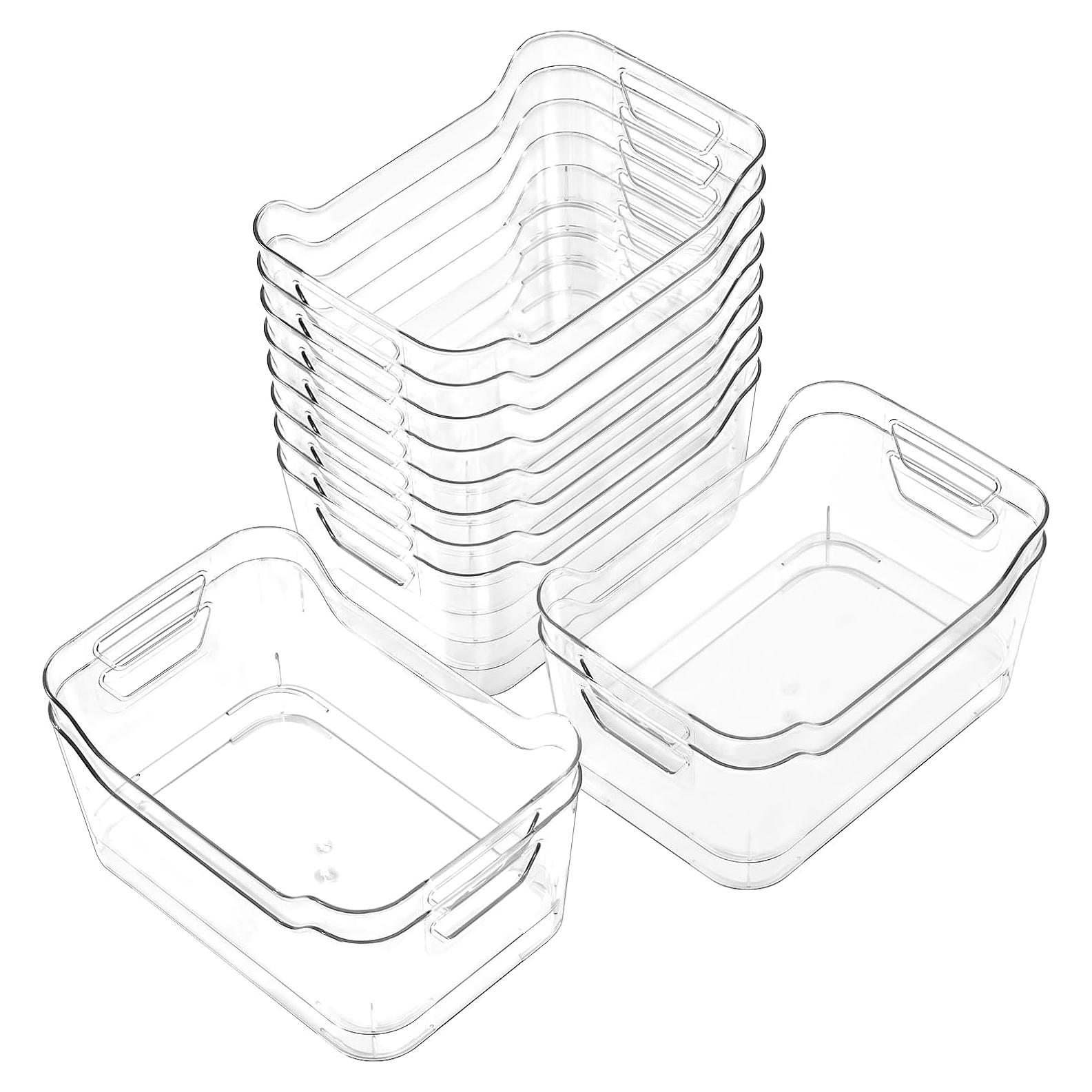 Contenedores de Plástico Transparentes AntStep, Paquete de 12