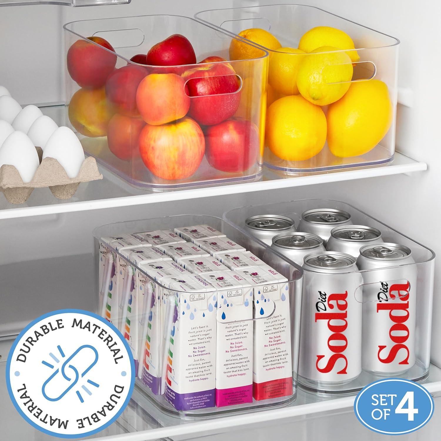 STORi Organizador de Despensa Abierto Claro - Juego de 4