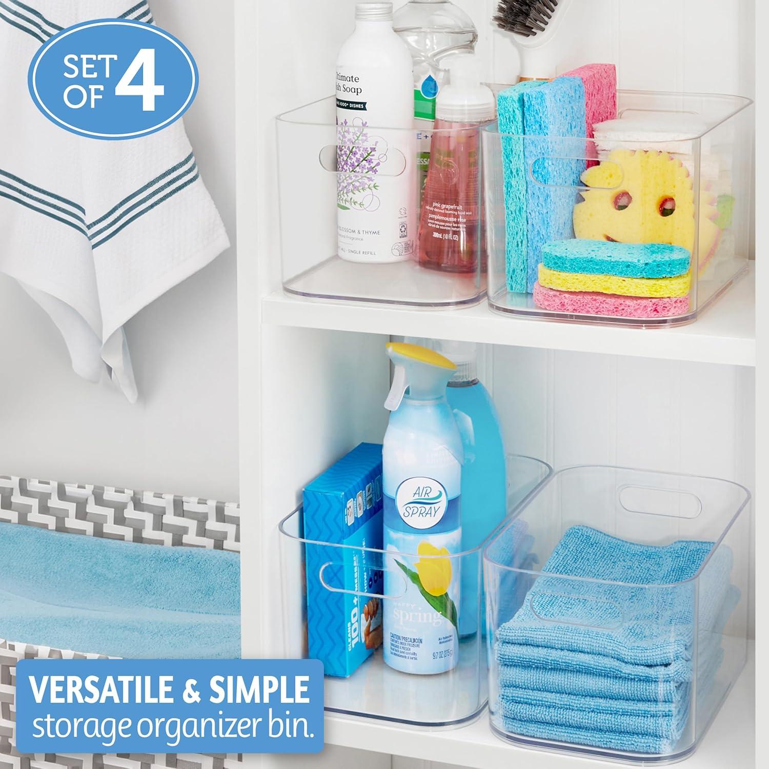 STORi Organizador de Despensa Abierto Claro - Juego de 4