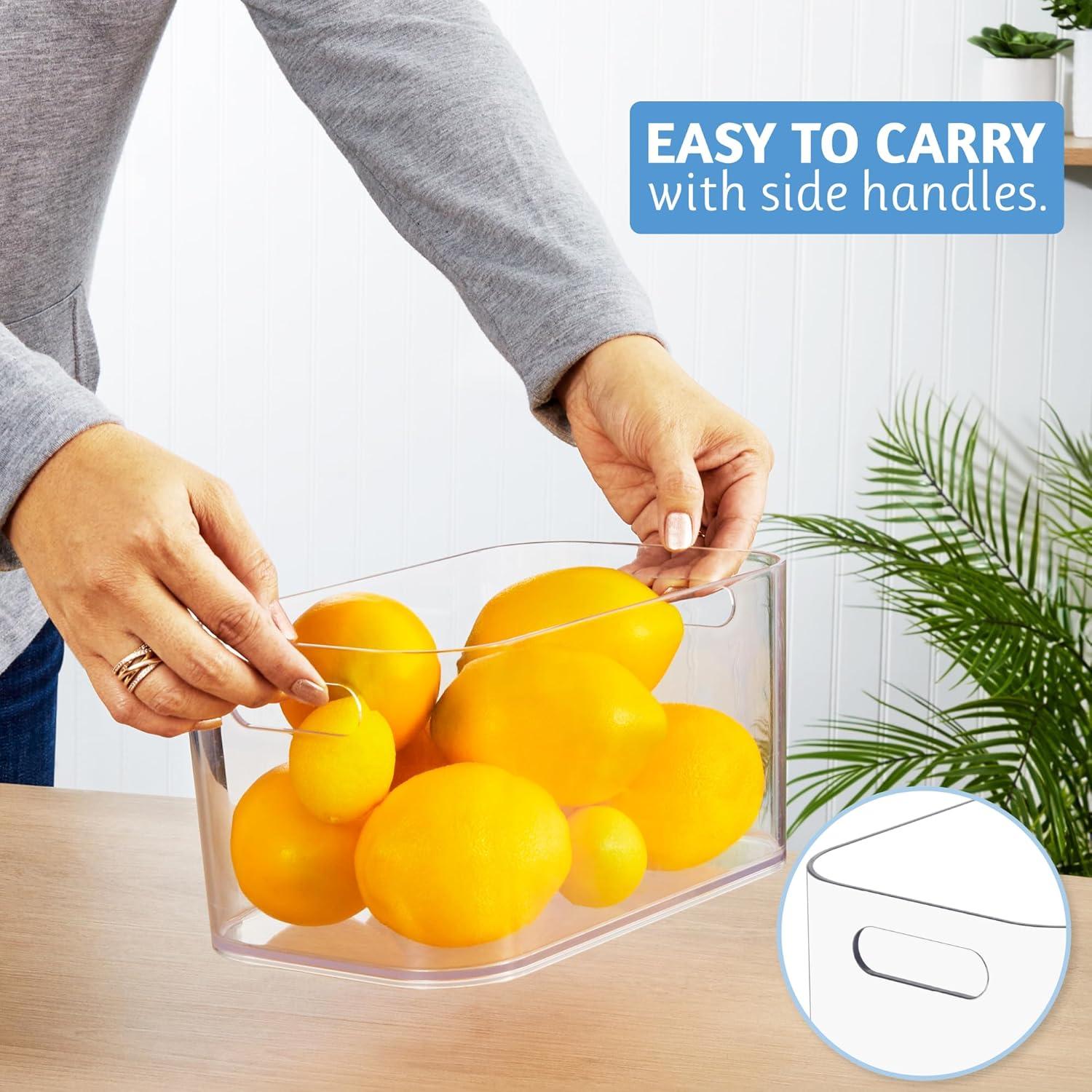 STORi Organizador de Despensa Abierto Claro - Juego de 4