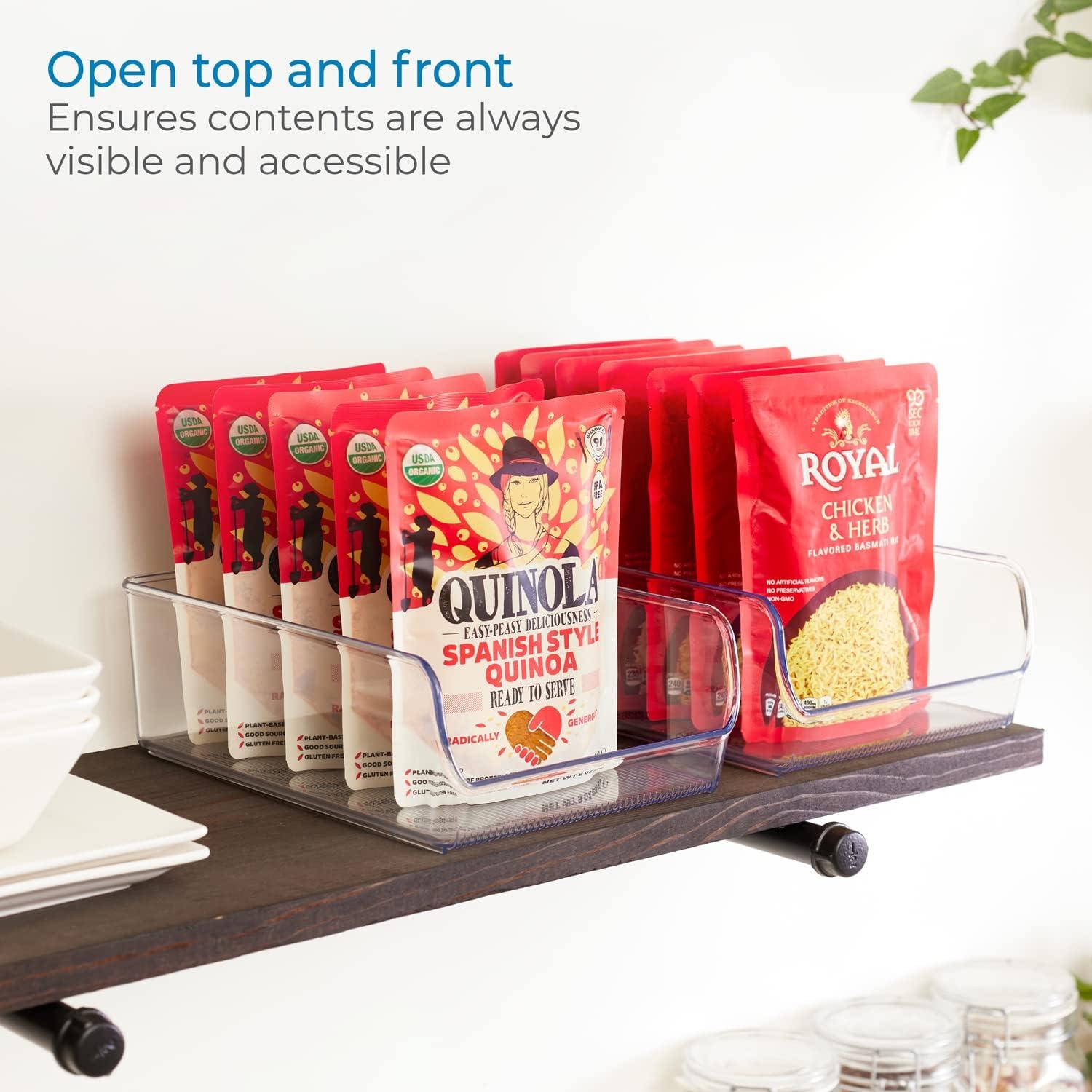 Bin Organizador de Alimentos iDesign Linus 28x18x9 cm Transparente