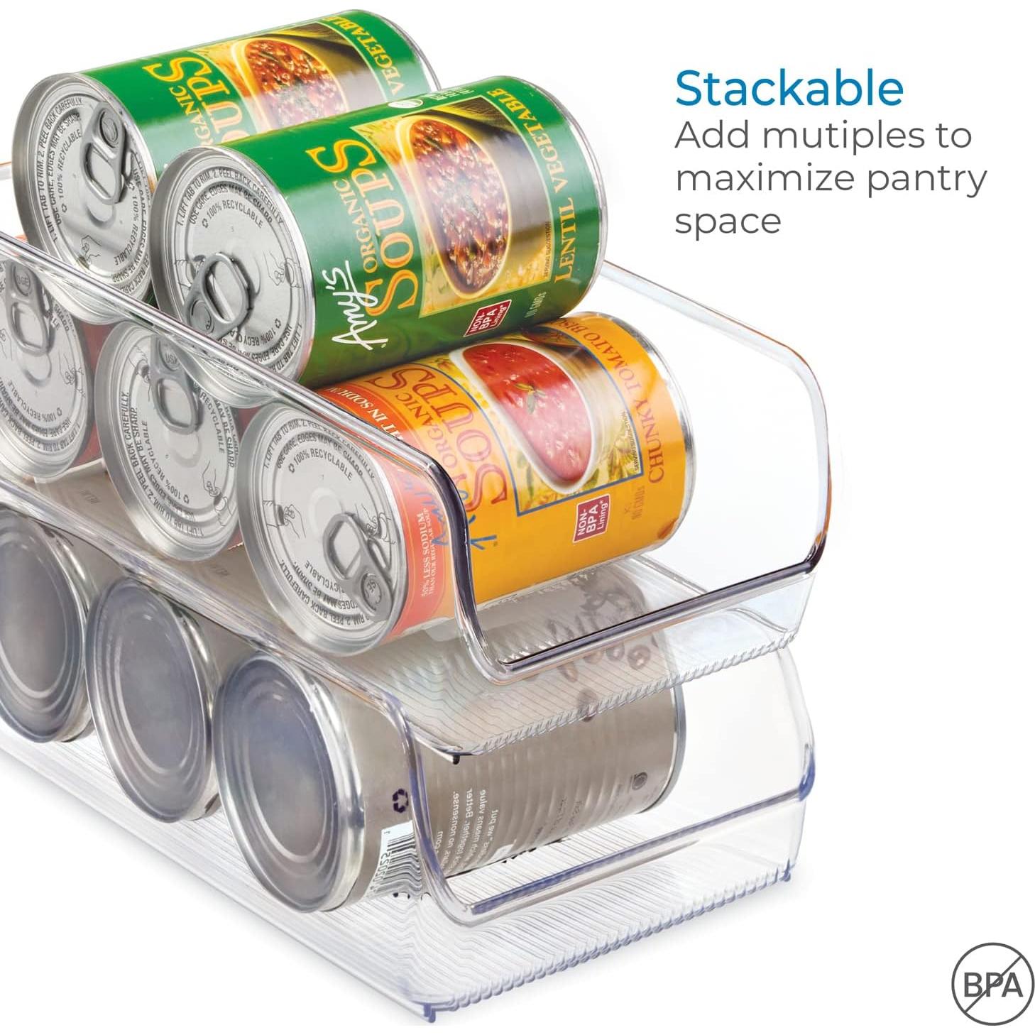 Bin Organizador de Alimentos iDesign Linus 28x18x9 cm Transparente