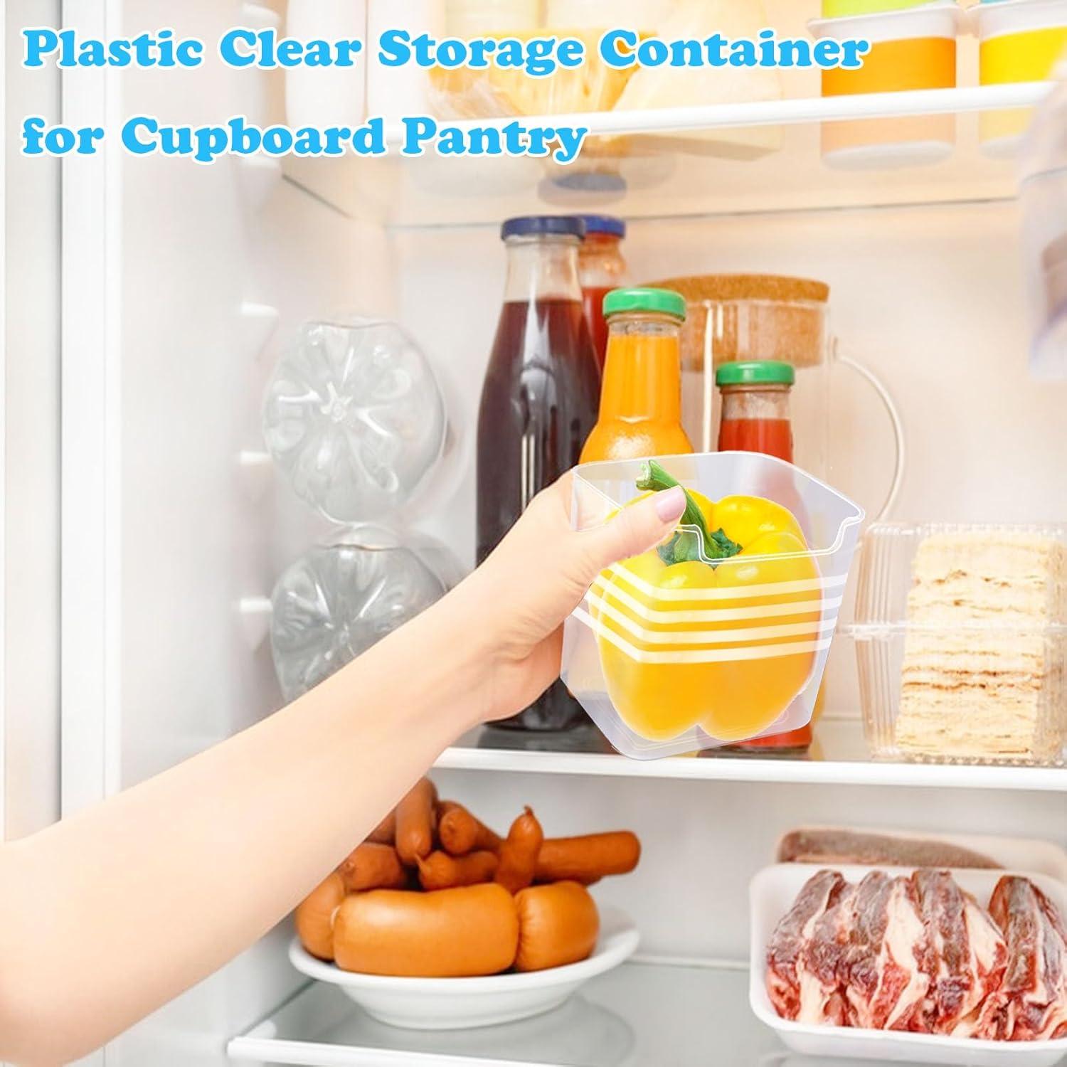 6 Organizadores de Refrigerador Szsrcywd 591 ml Transparentes