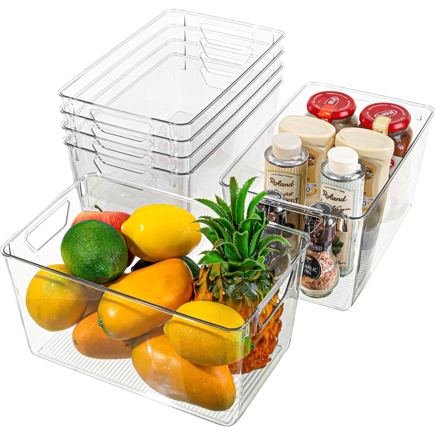 Contenedores de Almacenamiento Plástico Attelite 6 Piezas 30.1x29.1x19.9 cm