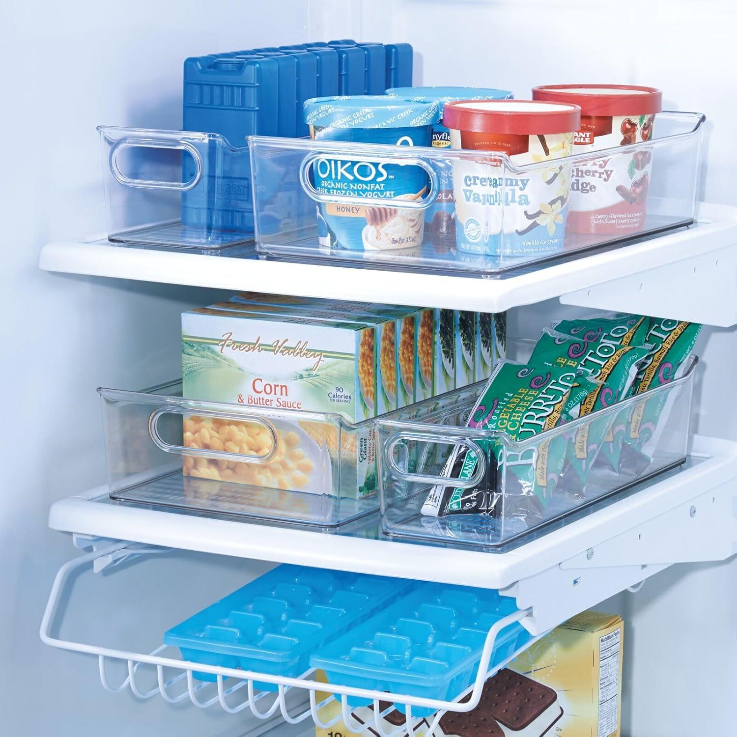 Contenedores de Plástico mDesign para Cocina - 2 Paquete