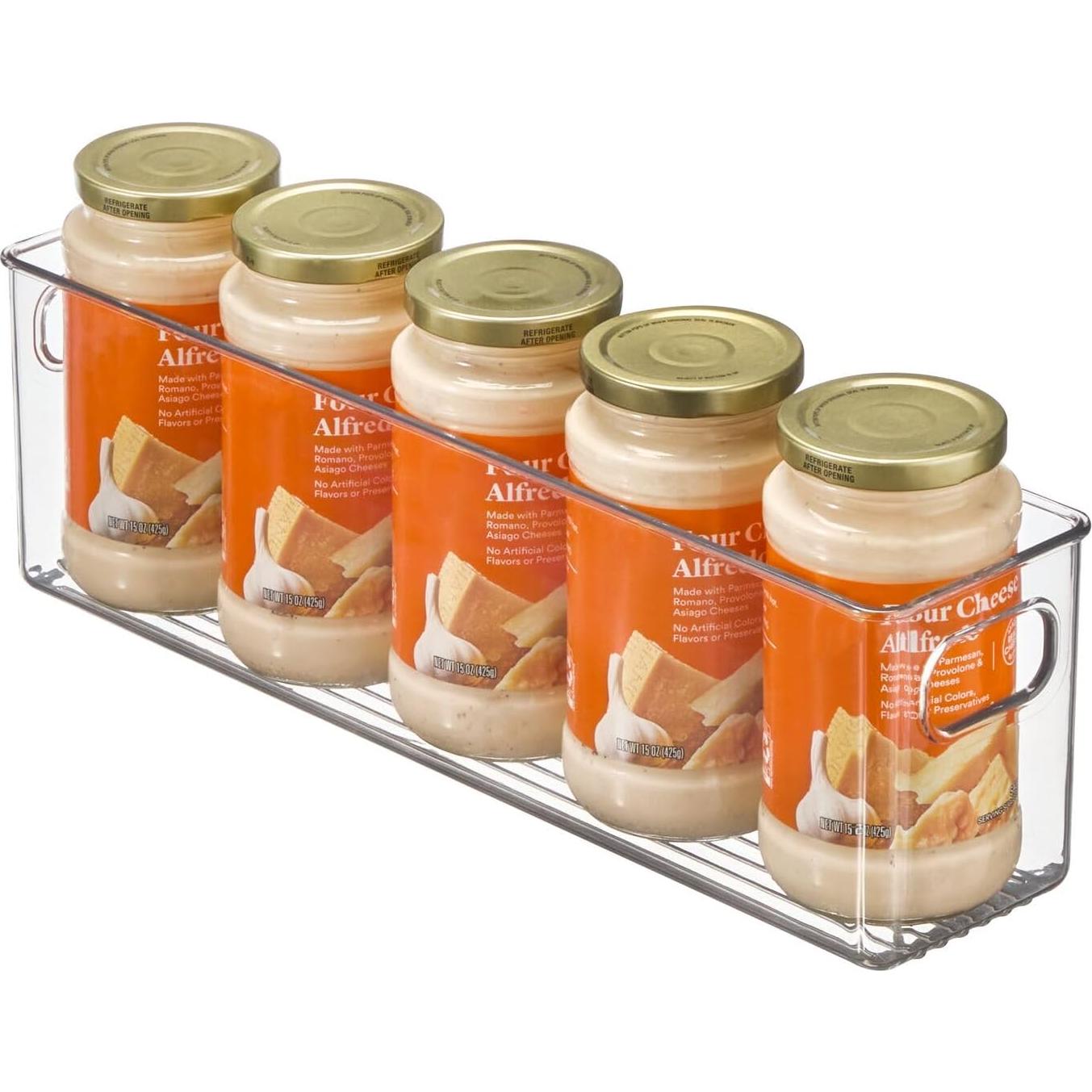 mDesign Organizador de Cocina Plástico Transparente - 2 Unidades