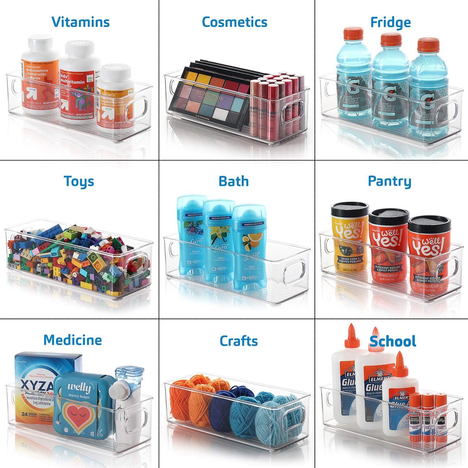 Contenedor Organizador StorageBud - Plástico Transparente 25.4x10.2cm