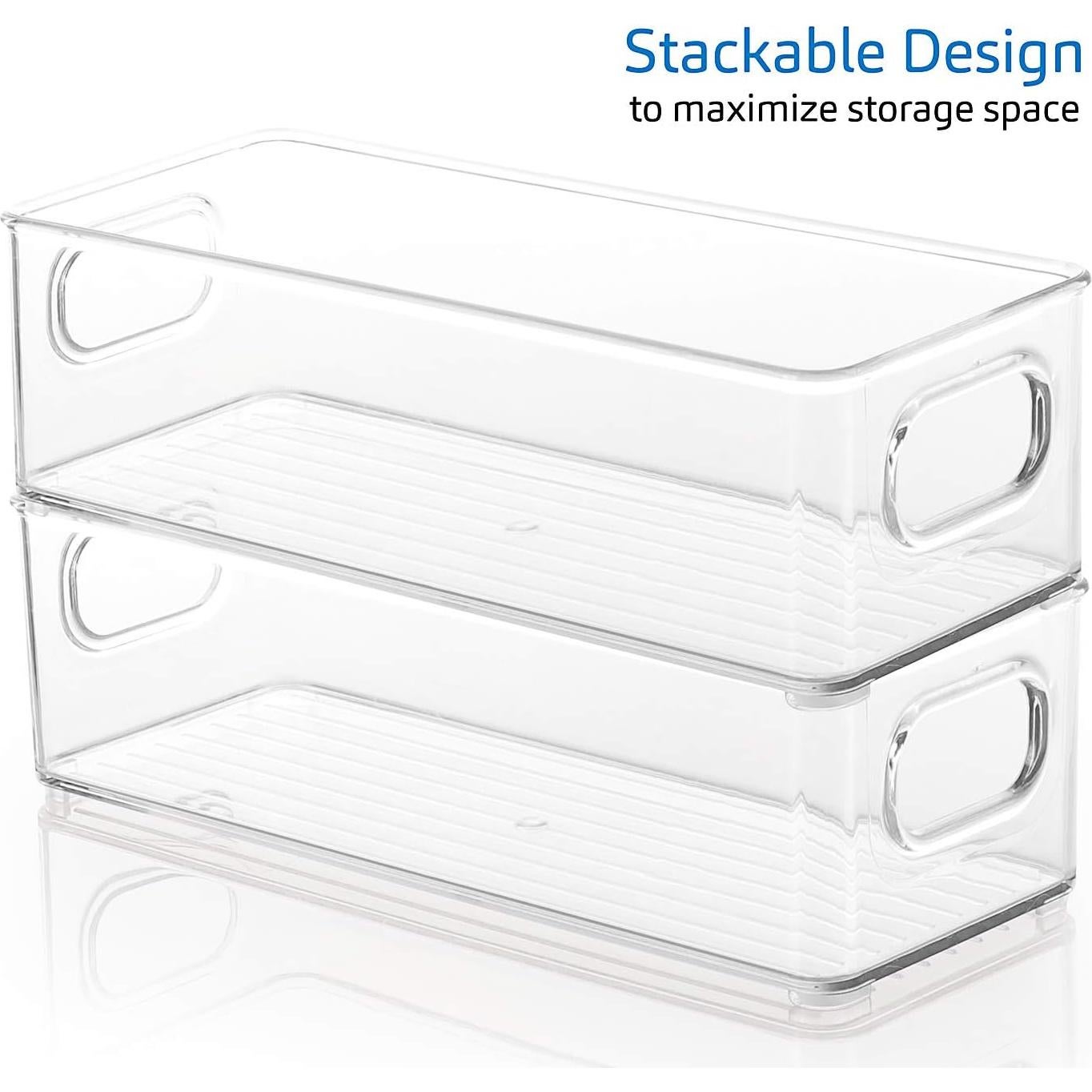 Contenedor Organizador StorageBud - Plástico Transparente 25.4x10.2cm