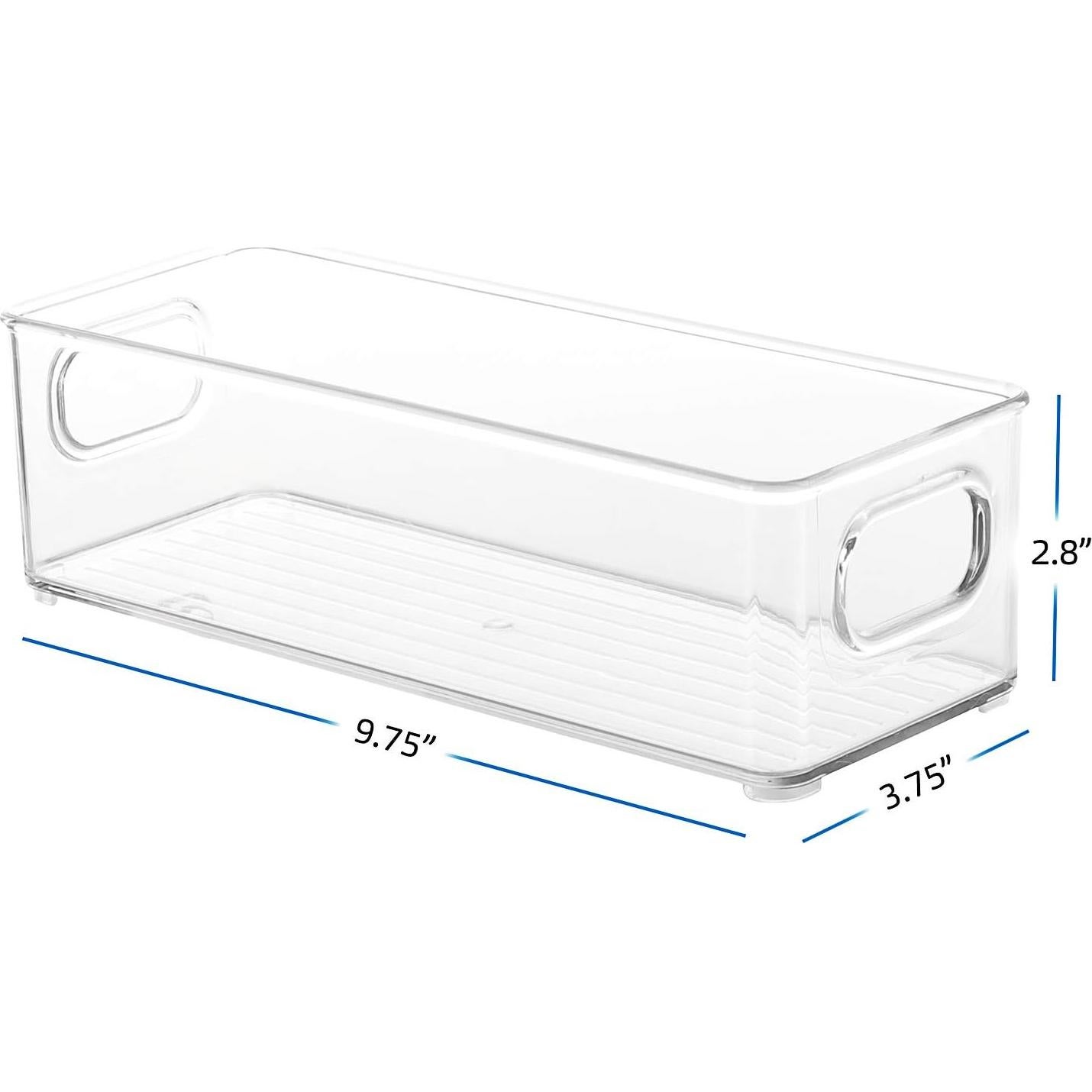 Contenedor Organizador StorageBud - Plástico Transparente 25.4x10.2cm