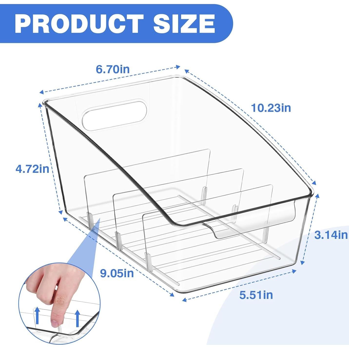 Paquete de 2 Organizadores de Almacenamiento Hiitytin 25.9x17 cm