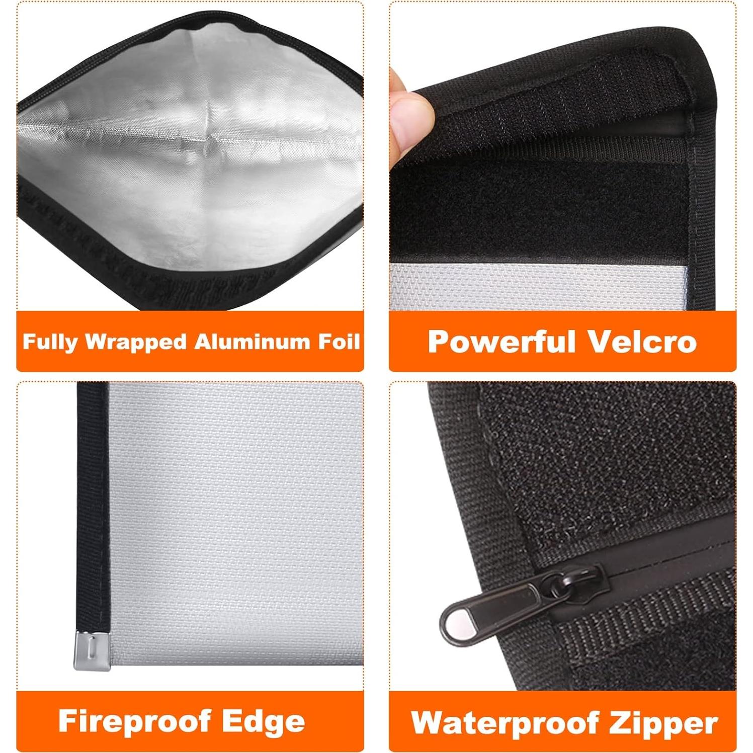 Bolsa a Prueba de Fuego QLYNUDO 20x13 cm 2 Piezas