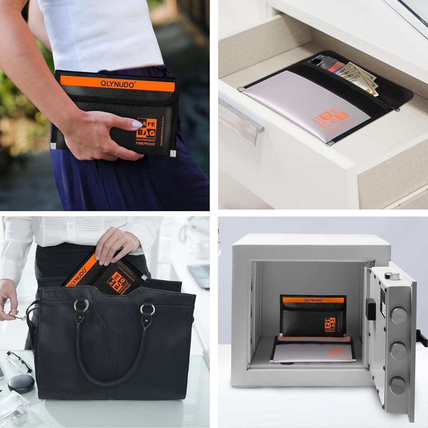 Bolsa a Prueba de Fuego QLYNUDO 20x13 cm 2 Piezas