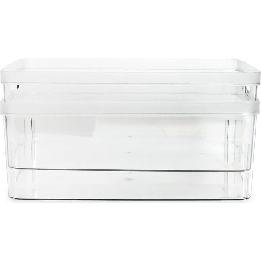 Juego de 2 Contenedores de Almacenamiento Transparentes Isaac Jacobs 11.5L