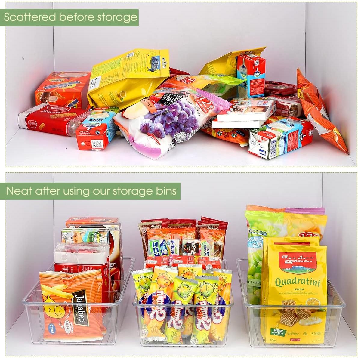 Organizador de Snacks ZIZOTI 2 Paquete con 3 Divisores 28.4x16x8cm