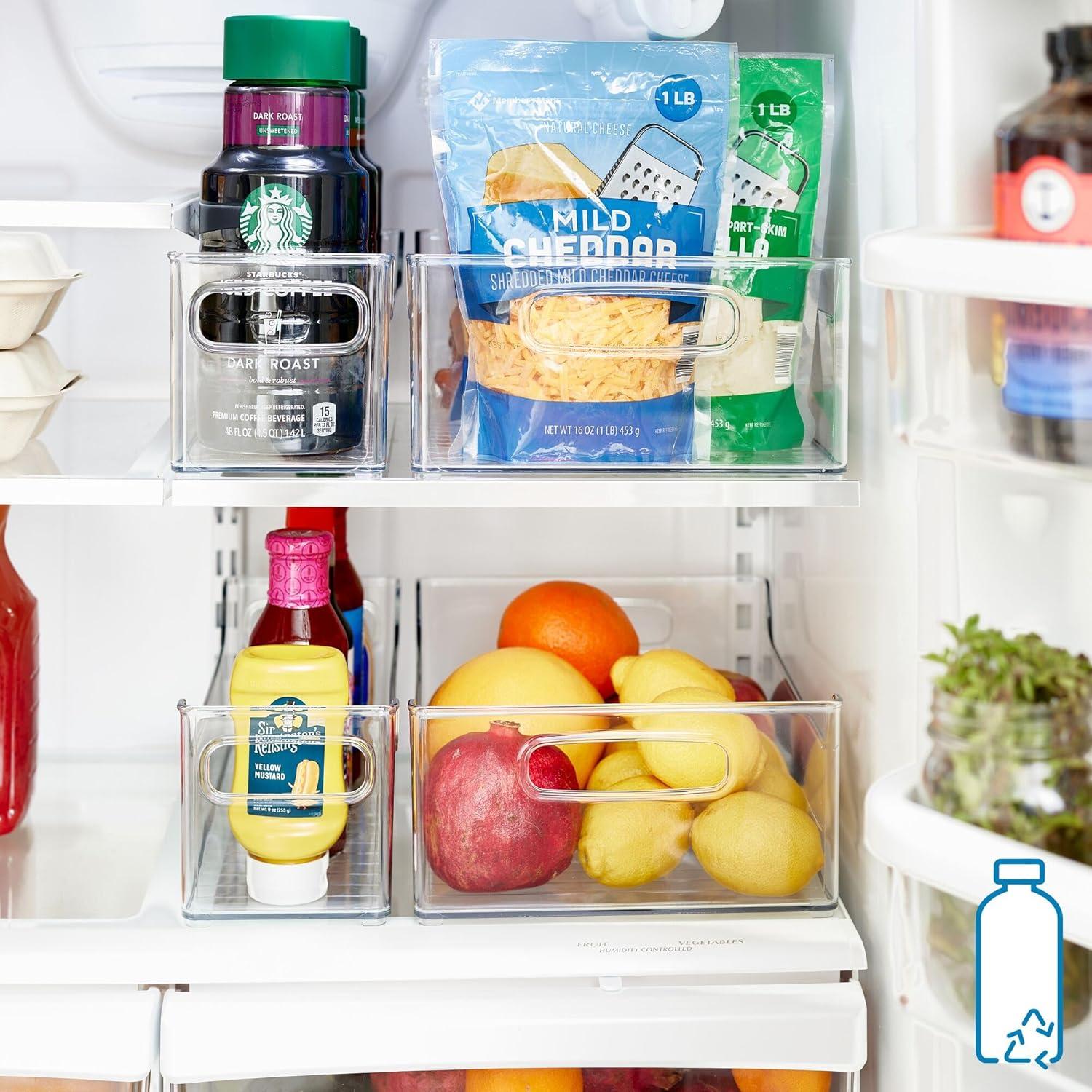 Contenedor de Almacenamiento de Plástico iDesign - Juego de 2, 36.8x12.7x12.7 cm, Transparente