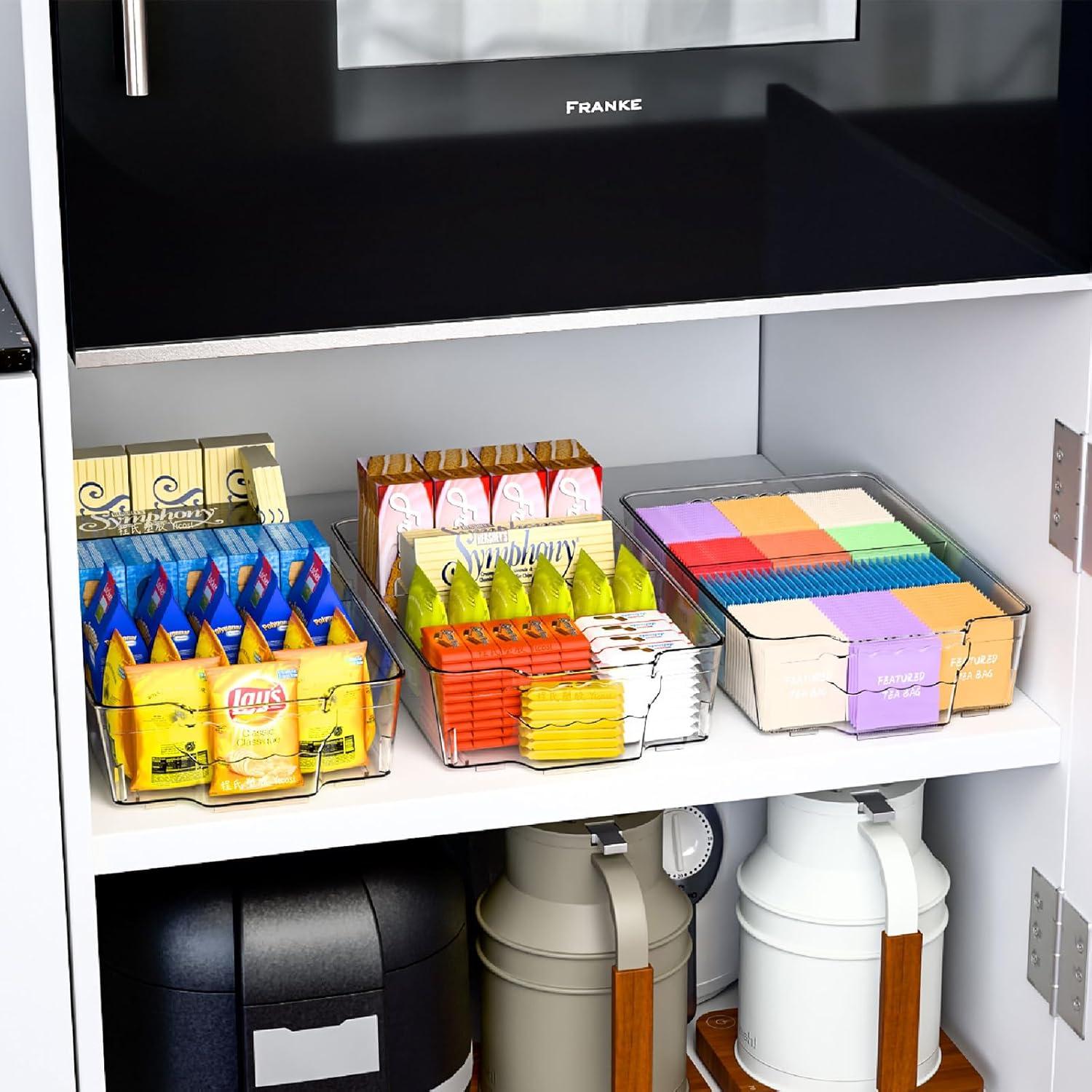 Organizadores de Despensa Yieach 4 Piezas Apilables 10 Tazas