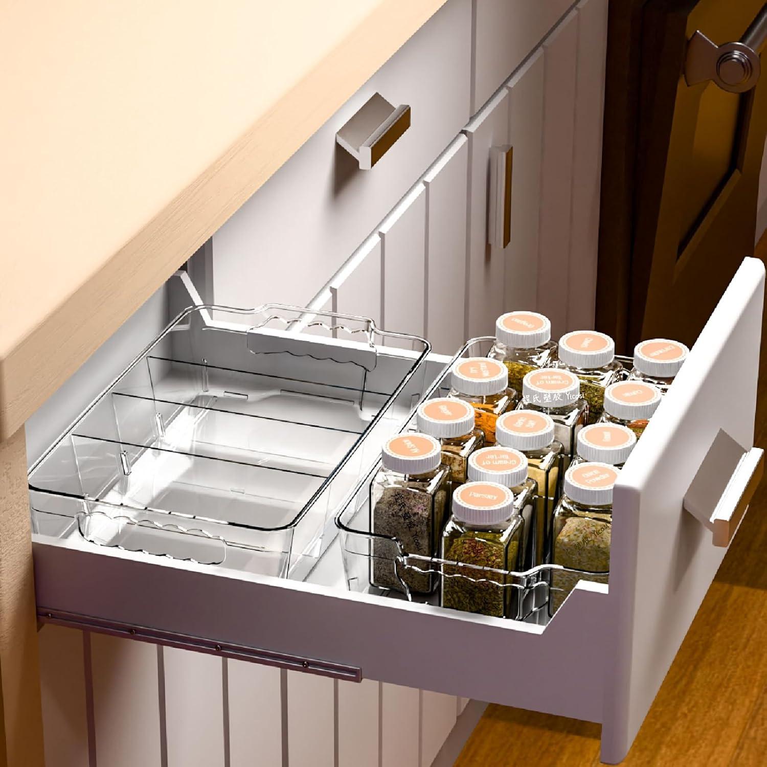 Organizadores de Despensa Yieach 4 Piezas Apilables 10 Tazas