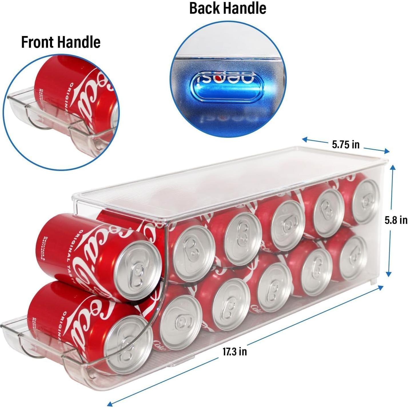 Organizador de Latas de Soda ShelfShaper, Apilable, 4 Piezas