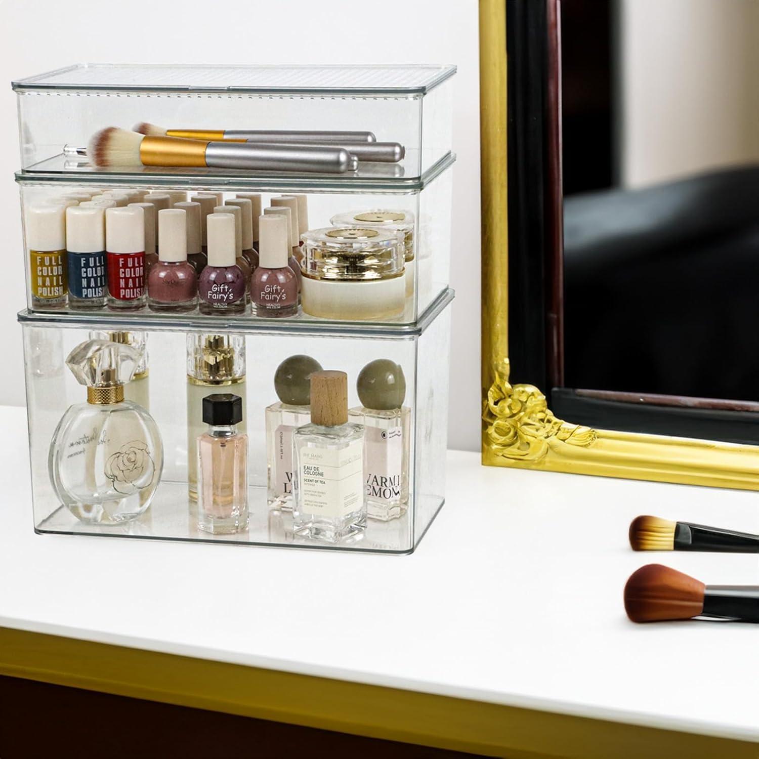 Contenedor de Almacenamiento ZEXALOR Mediano Transparente con Tapa