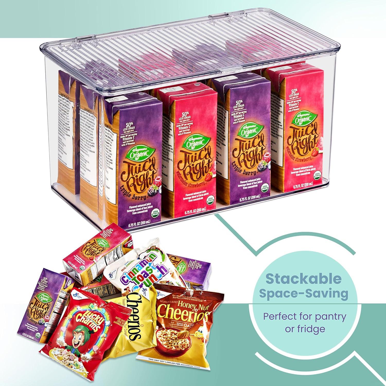 Contenedores de Almacenamiento Sorbus 2 Piezas Transparentes