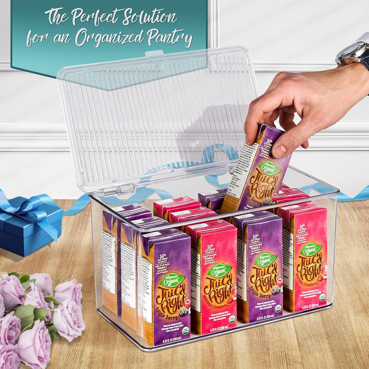 Contenedores de Almacenamiento Sorbus 2 Piezas Transparentes