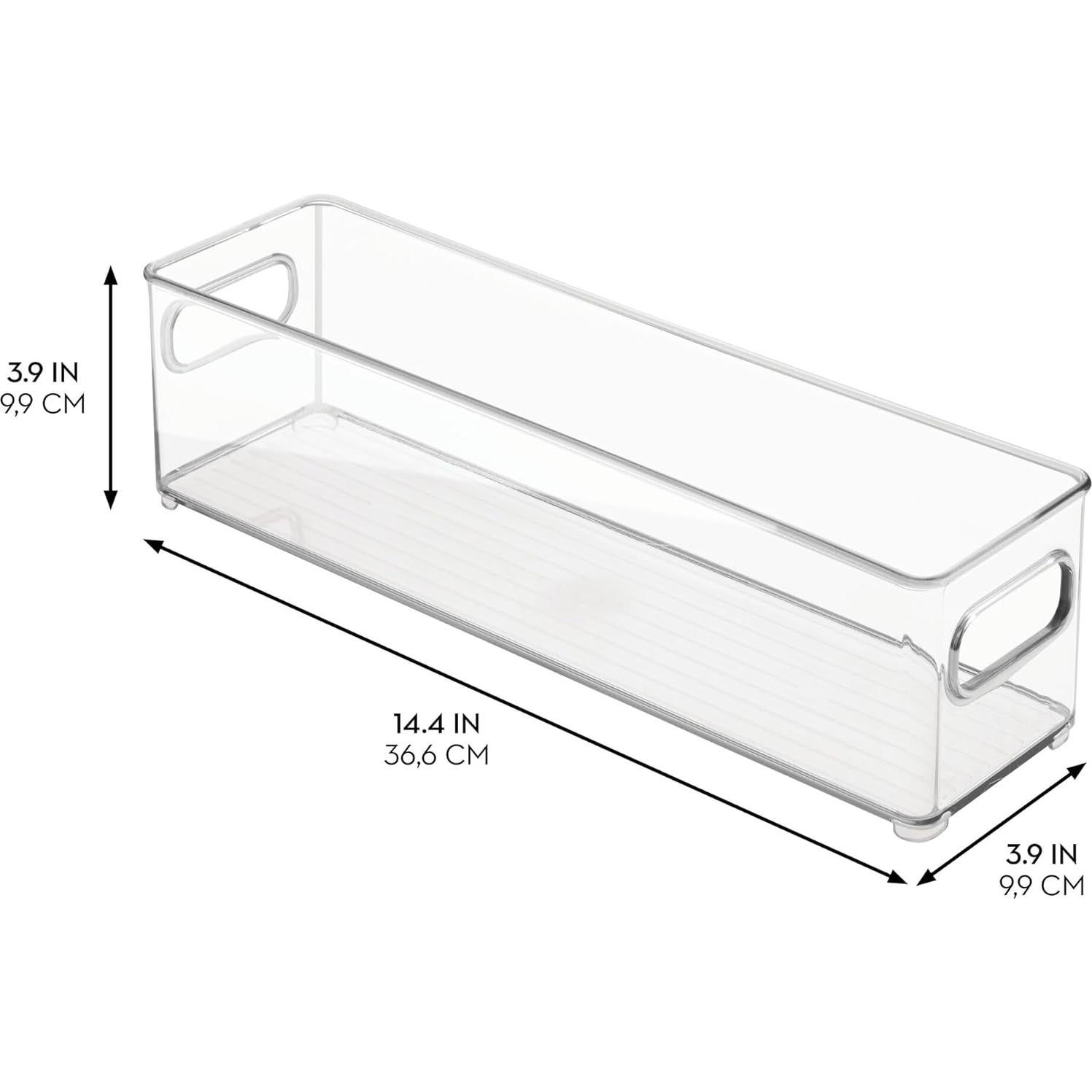 Contenedor de Almacenamiento InterDesign 36.8x10.2x10.2 cm Transparente