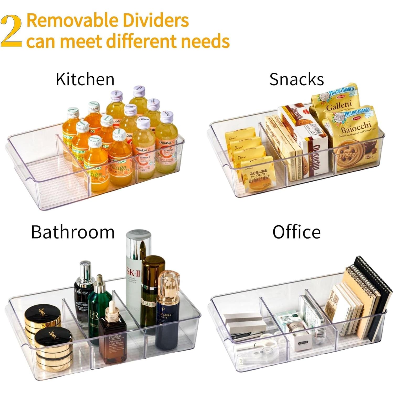 Contenedores de Almacenamiento Vacane 2 Paquete 35.1 cm Divididos