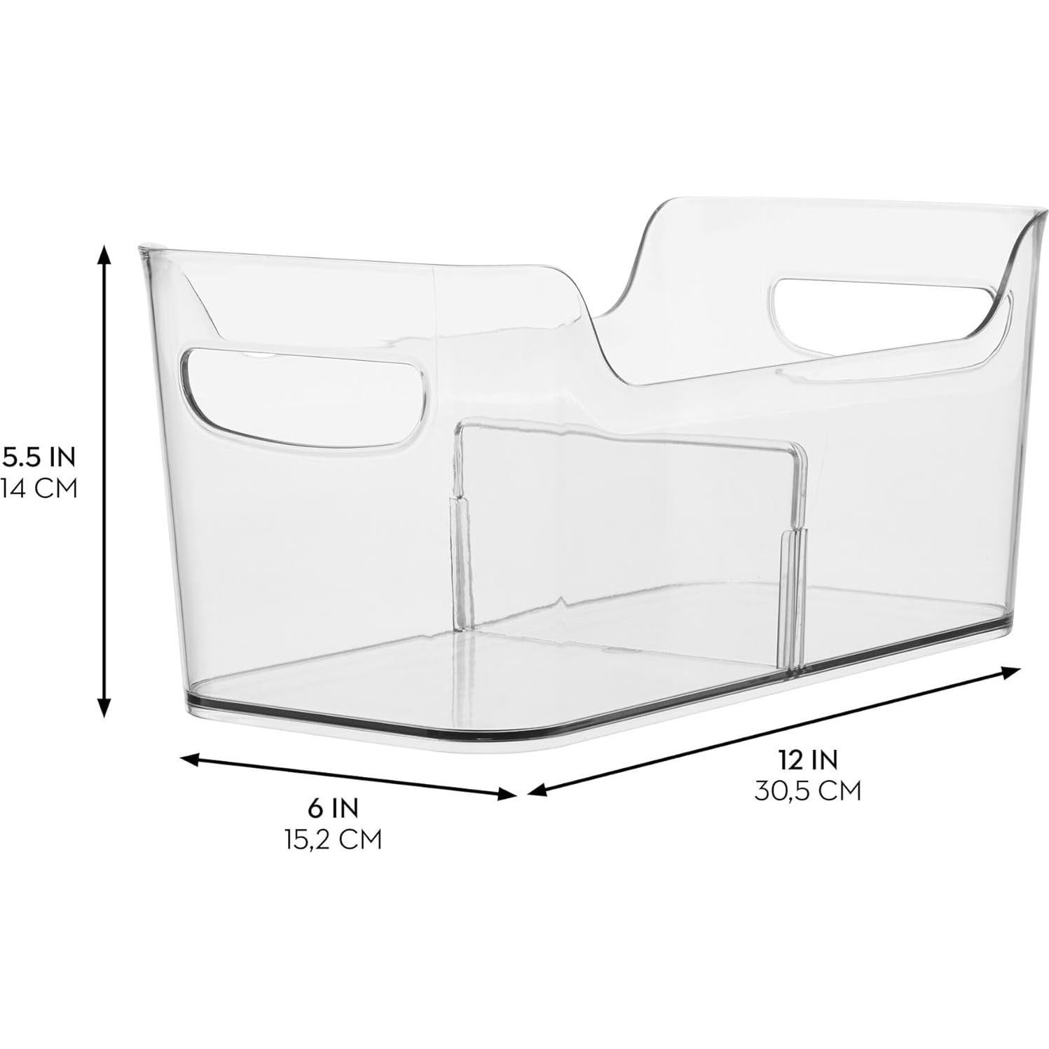 Contenedor Organizador de Nevera iDesign 30.5x15.2 cm Transparente