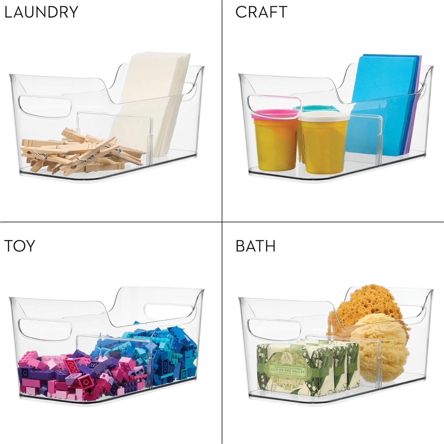 Contenedor Organizador de Nevera iDesign 30.5x15.2 cm Transparente