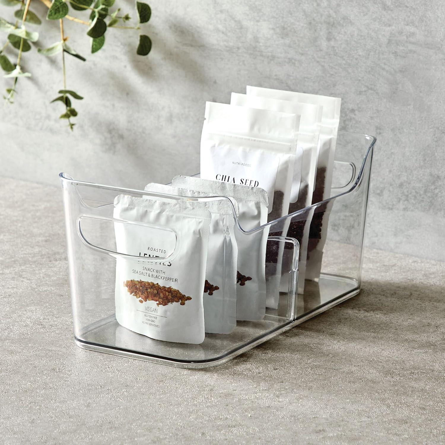 Contenedor Organizador de Nevera iDesign 30.5x15.2 cm Transparente