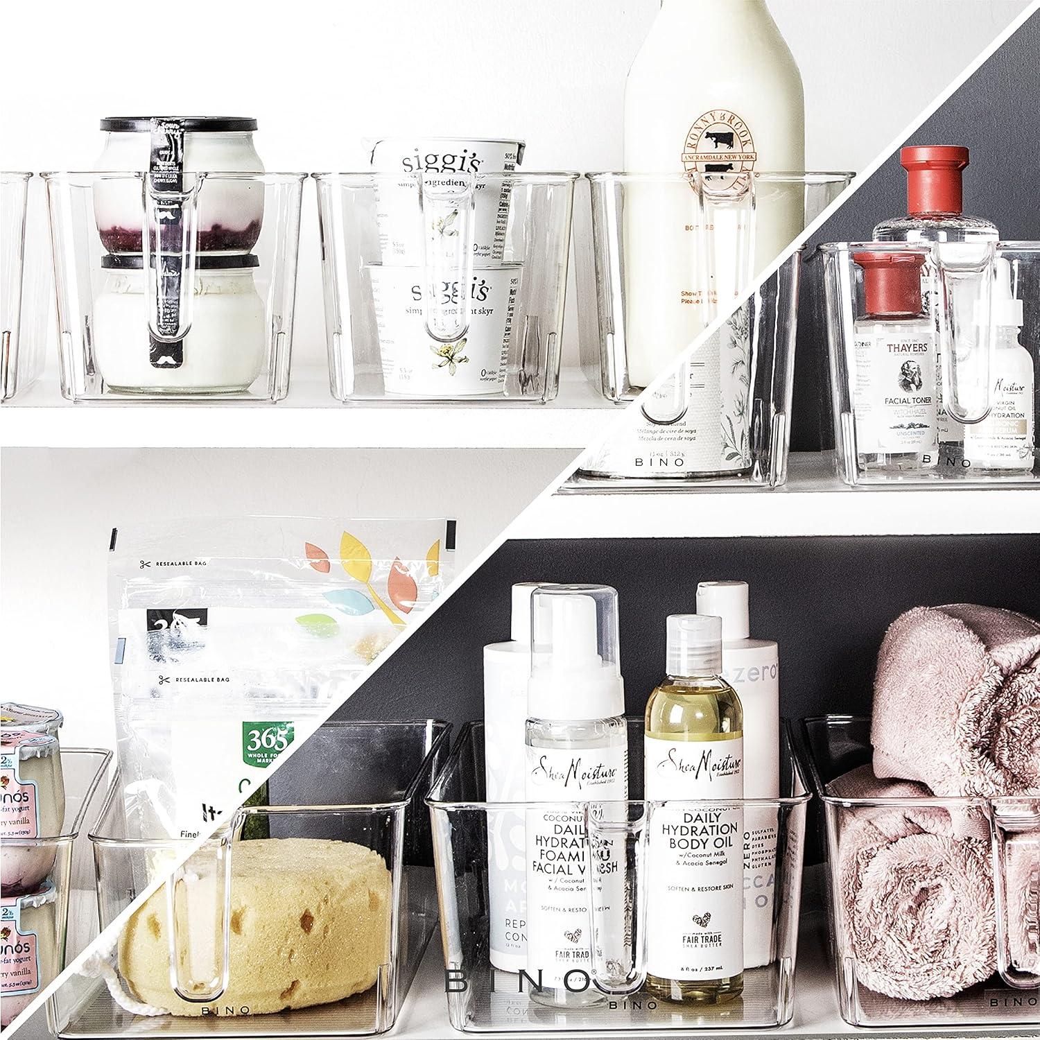 Contenedores de Almacenamiento BINO 2-Pack Medianos Transparentes