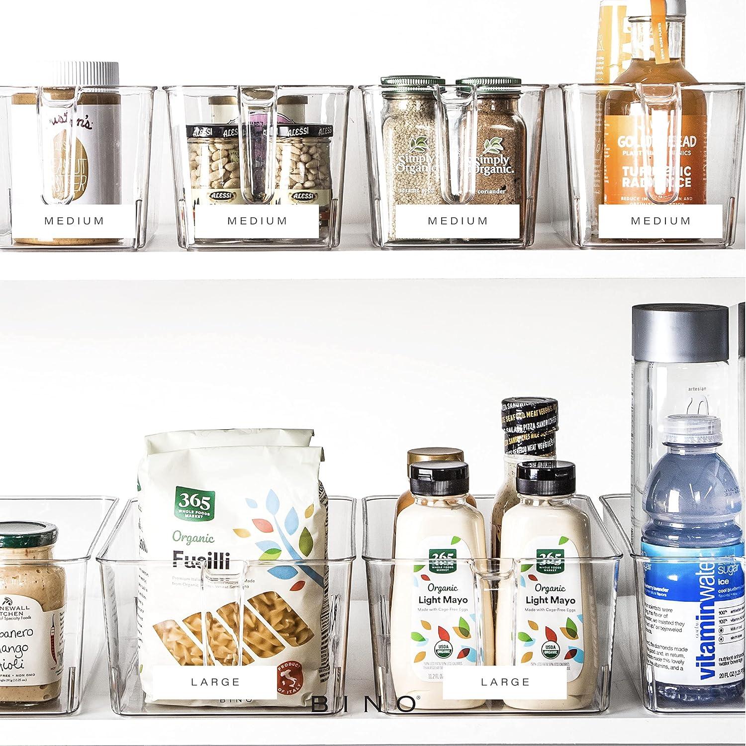 Contenedores de Almacenamiento BINO 2-Pack Medianos Transparentes