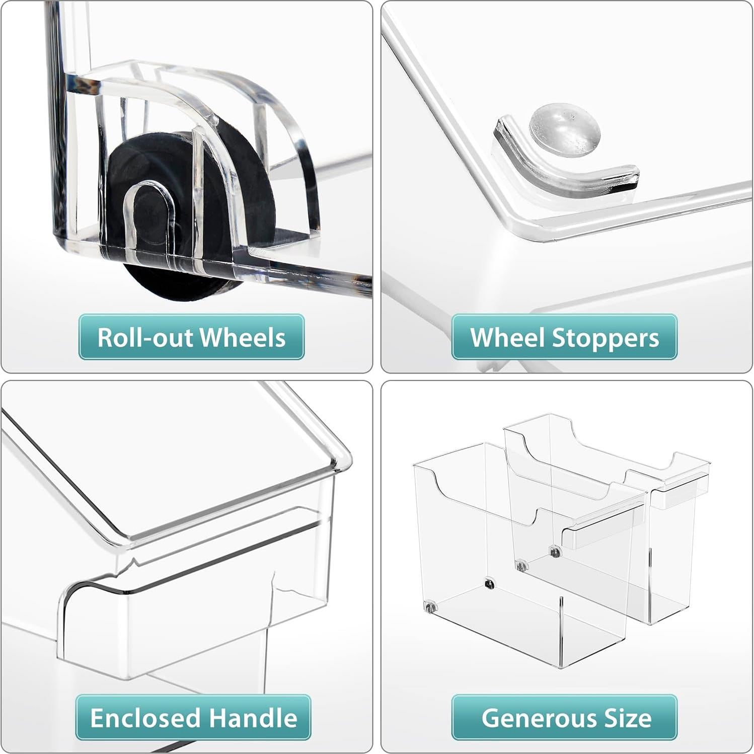 Contenedores de Almacenamiento Sorbus con Ruedas - 2 Tamaños