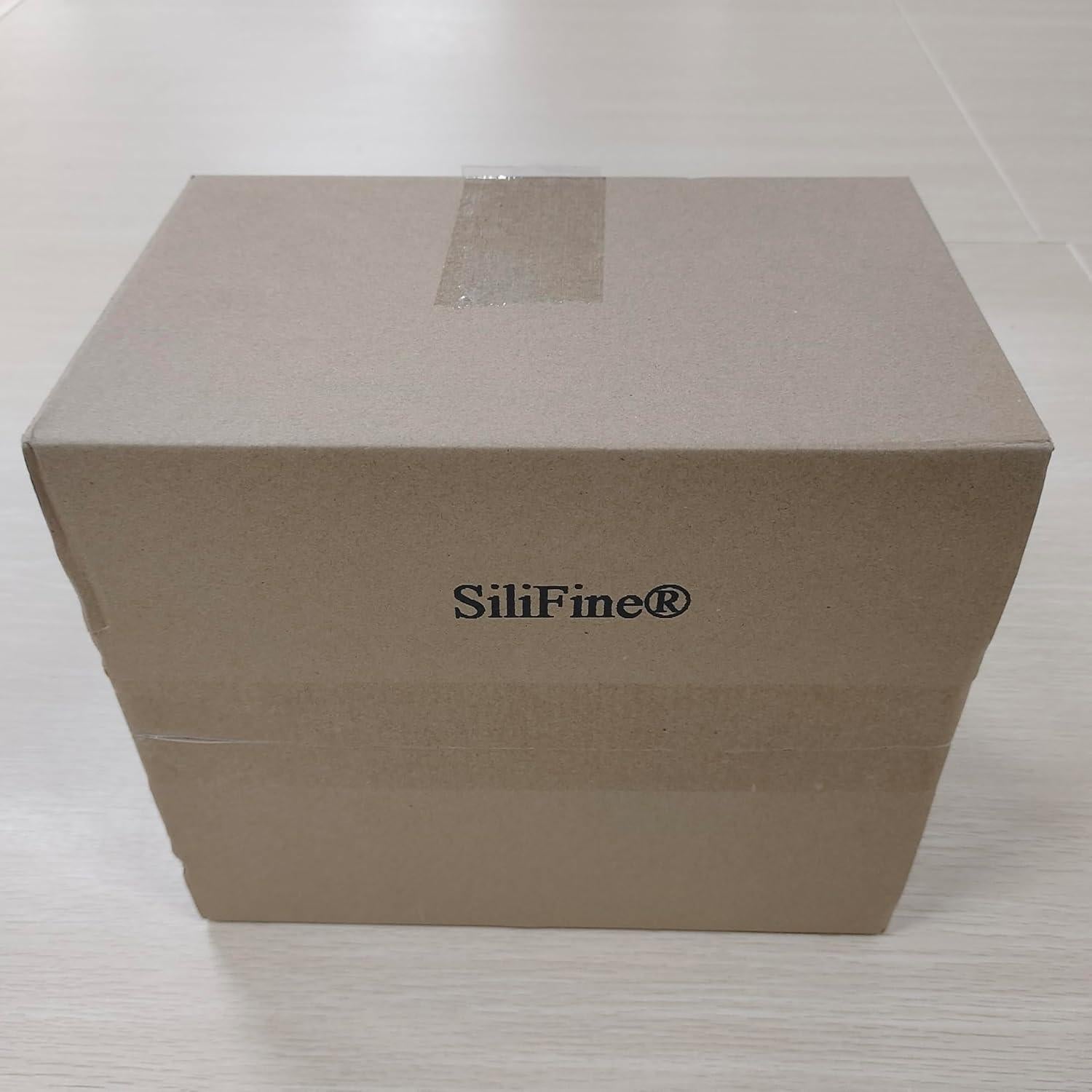 8 Organizadores de Almacenamiento SiliFine 10 cm Transparentes