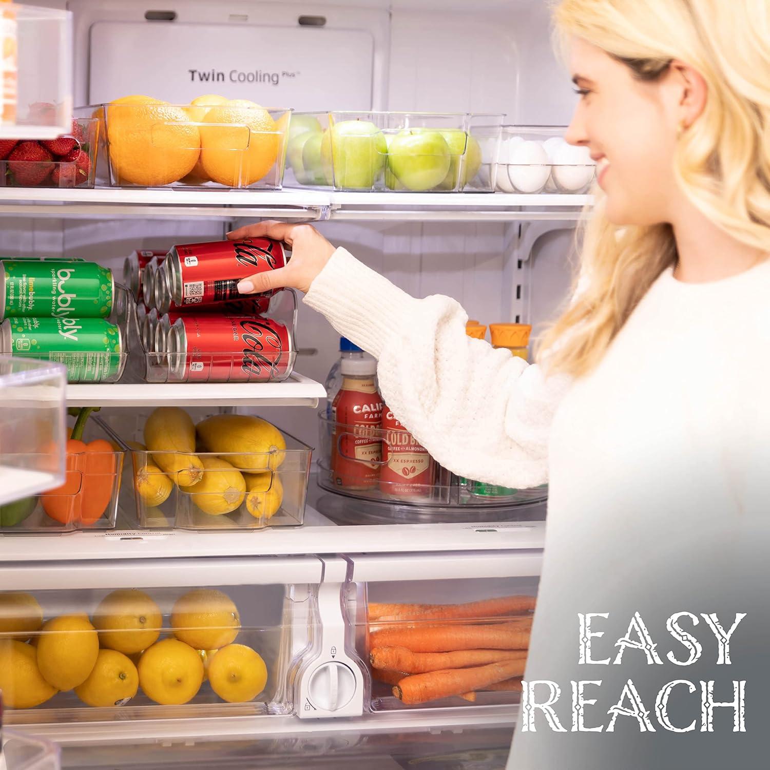 Organizador de Latas Oizeir - Contenedor Plástico Transparente 4 Piezas