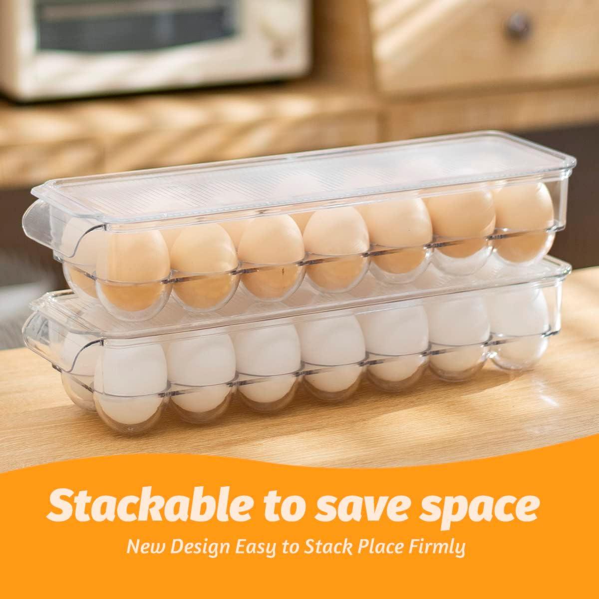 Soporte de Huevos Apilable cuteSun - 2 Paquetes, 28 Huevos