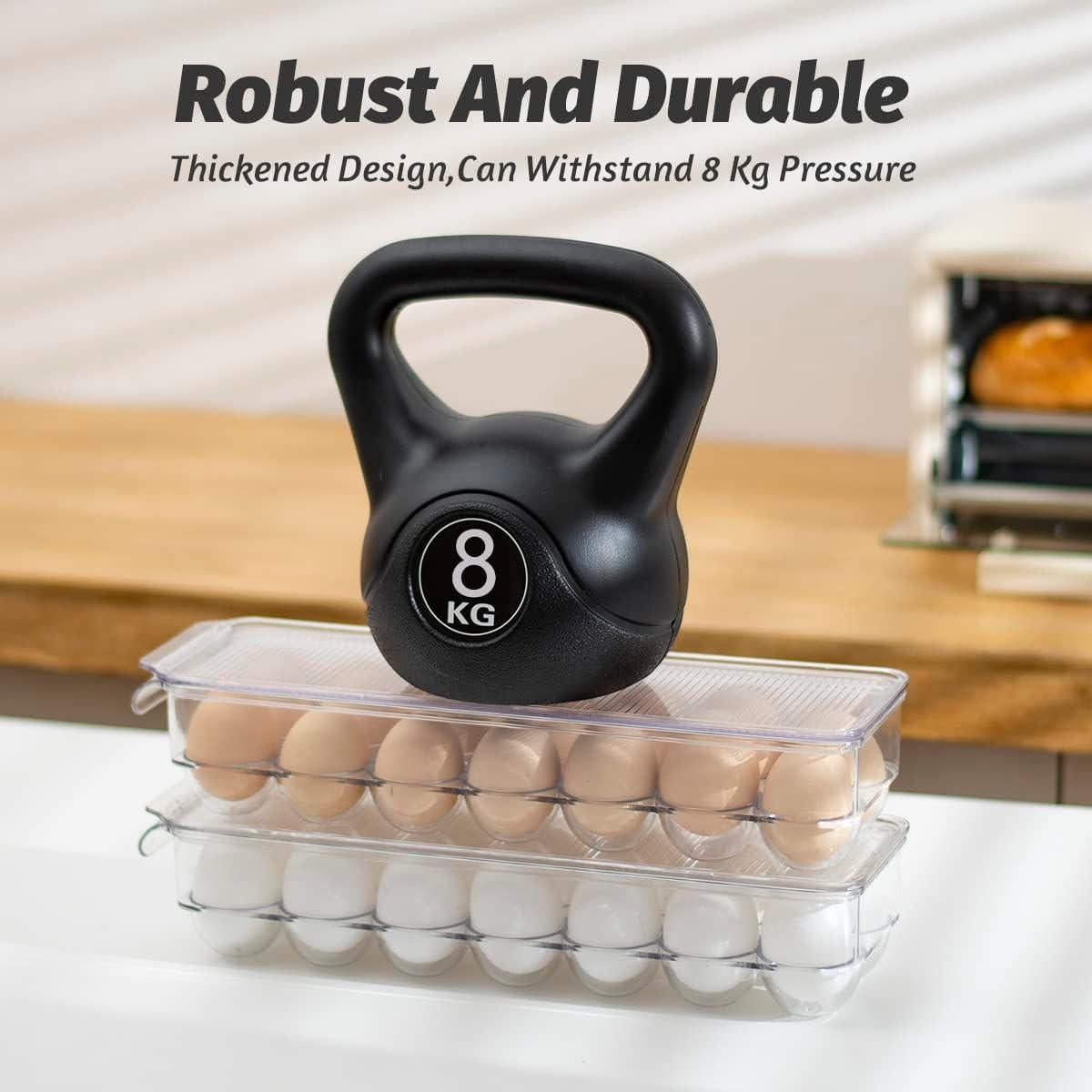 Soporte de Huevos Apilable cuteSun - 2 Paquetes, 28 Huevos