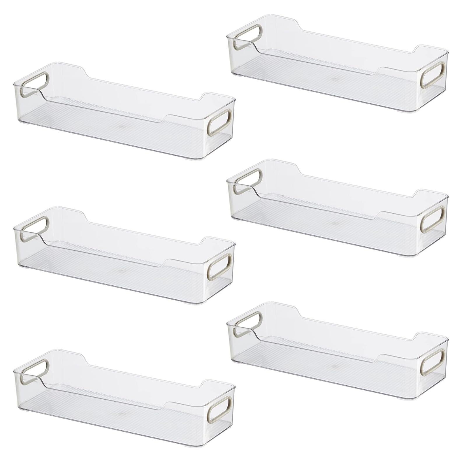 Contenedores de Almacenamiento Oggi 14x5 cm - Juego de 6, Transparente