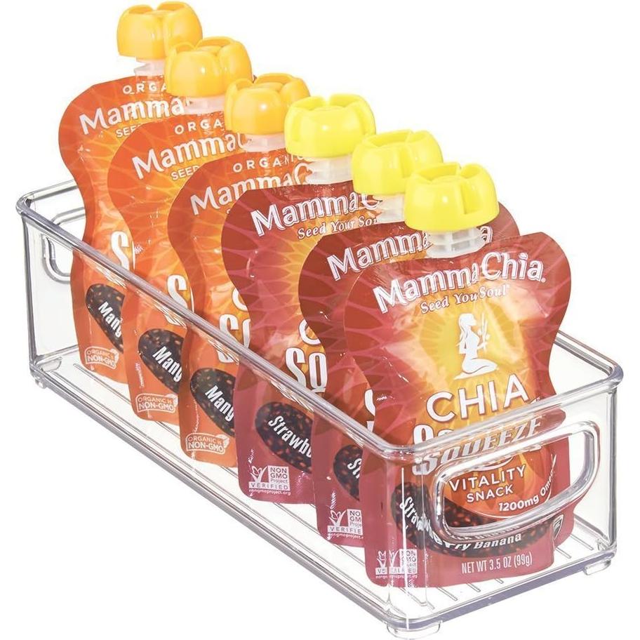 Contenedor de Almacenamiento de Alimentos mDesign 25.4cm - Transparente