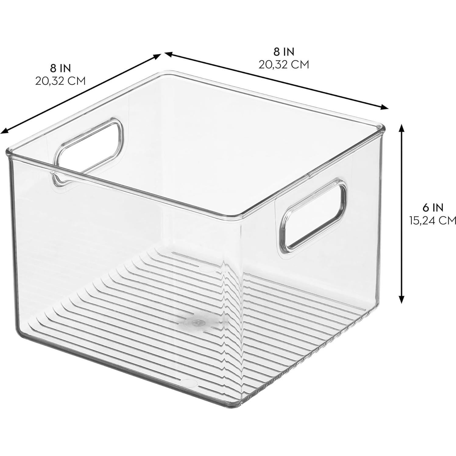 Contenedor de Almacenamiento iDesign 20.32x20.32x15.24 cm - Transparente