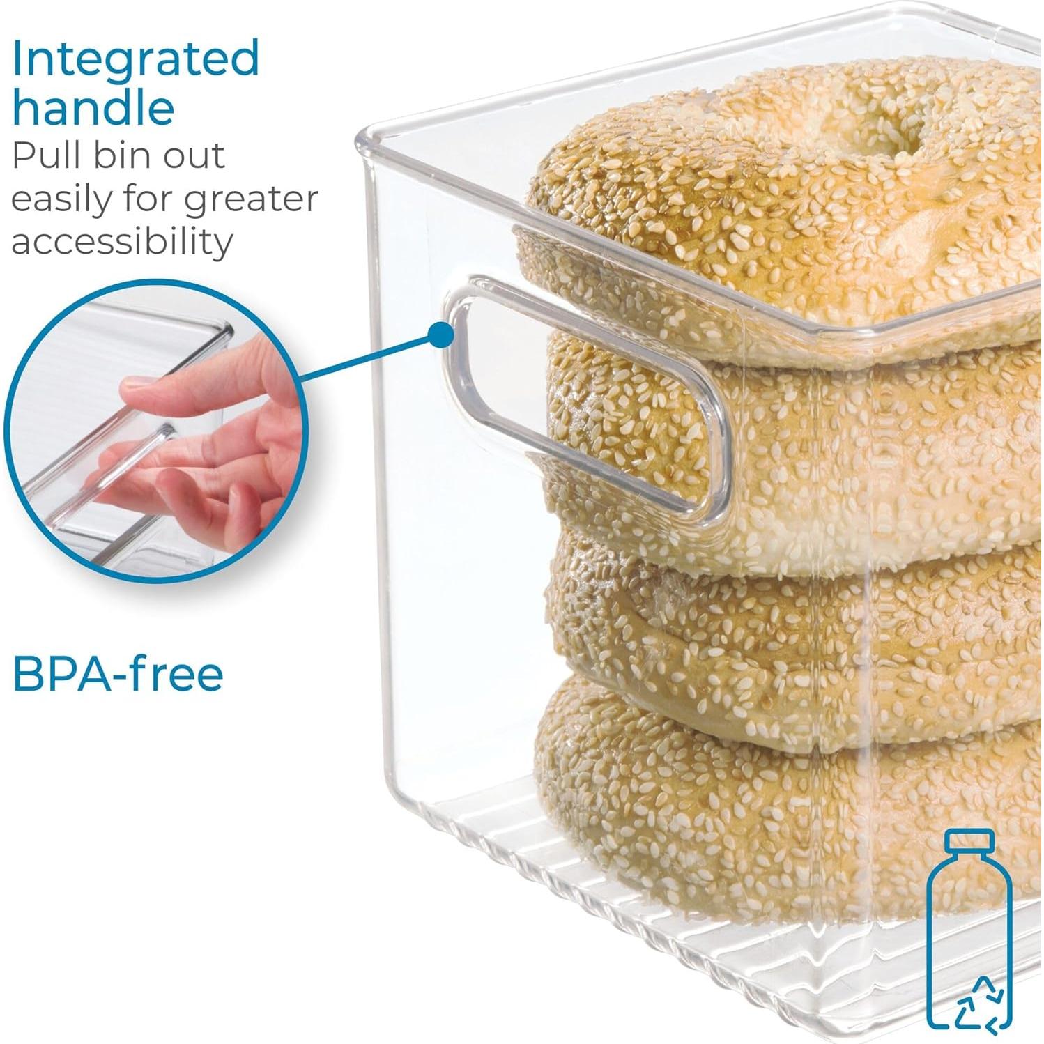 Contenedor de Almacenamiento iDesign 20.32x20.32x15.24 cm - Transparente