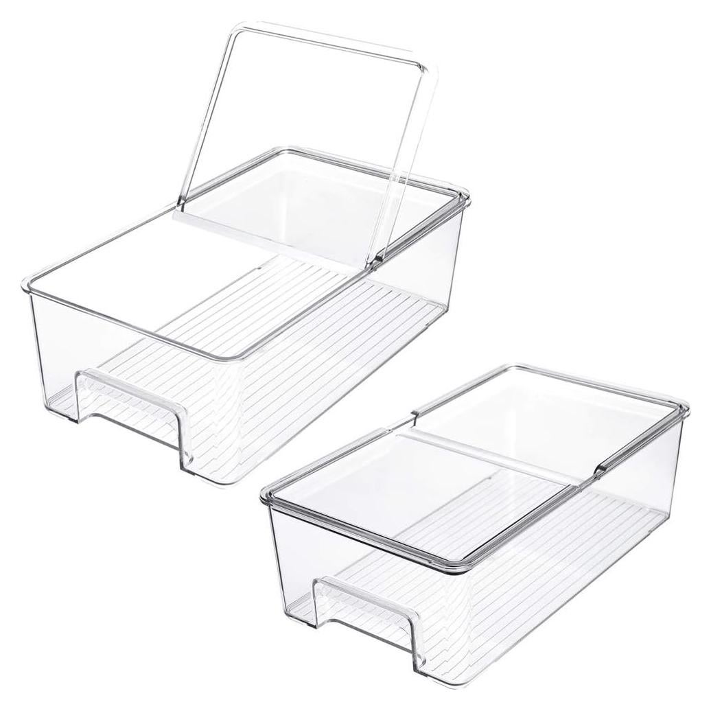 Organizadores de Refrigerador SANNO Set de 2 Bins Apilables 36.6x20.3 cm