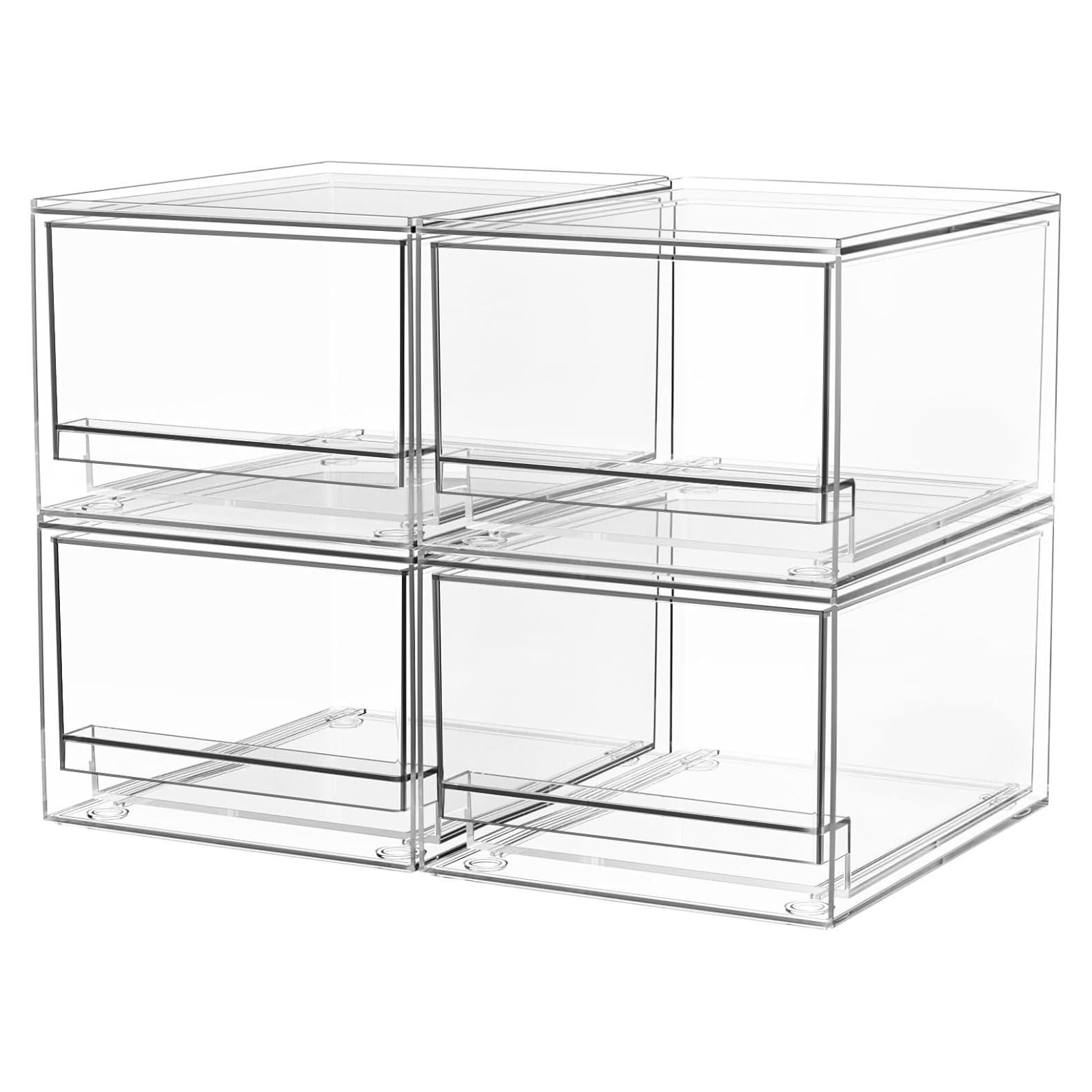 Cajones Apilables A-LuGei 4 Unidades Organizador Acrílico 30 cm